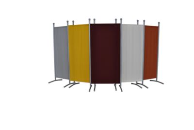 Stellwand 1 klein Gestell Silber - Terracotta