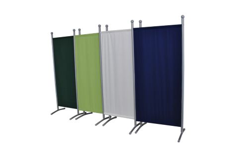 Stellwand 2 klein Gestell Silber - marineblau