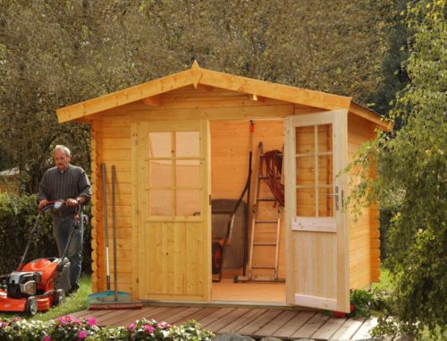Wolff Finnhaus Gartenhaus Bibertal 28-XS - inkl. Boden !!