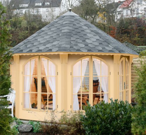 Wolff Finnhaus Pavillon Lugano 4.0 - Dachschindel schwarz
