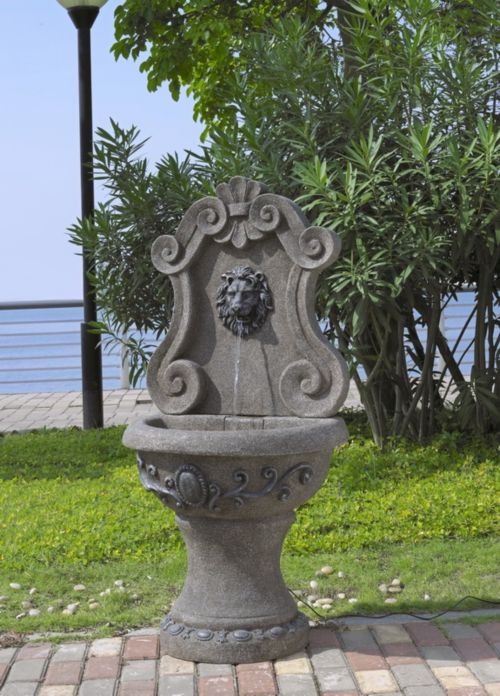 benedomi Fiberglas Brunnen Barock