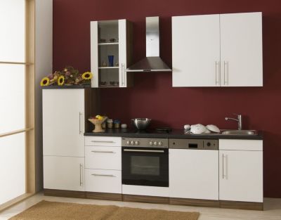 K&uuml;chenzeile Cucina inkl. Elektroger&auml;te - 280 cm, Wei&szlig; Preisvergleich