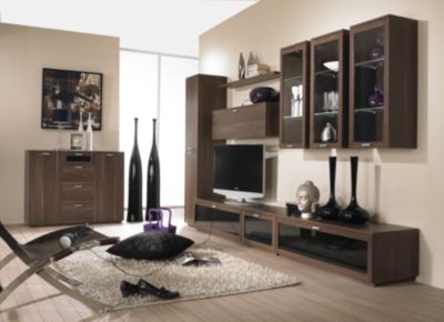 Wohnwand New York 79800/28 - Walnuss Nachbildung