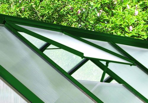 Pergart Alu-Dachfenster f&uuml;r Calypso, ohne Glas, gr&uuml;n