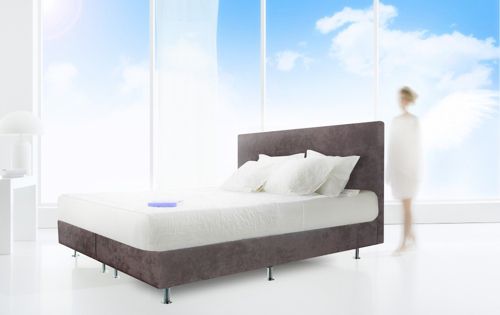Ocean Duo Wasserbett Boxspring, 180 x 200 cm, grau, F6