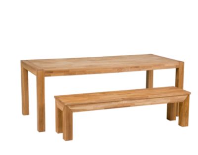 Essgruppe Toni 200 cm, 2-tlg. Eiche massiv
