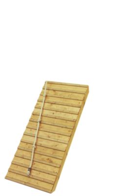 Karibu Holzrampe mit Klettertau