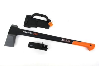 Fiskars Spaltaxt X 25 mit Axt- und MesserschÃ€rfer