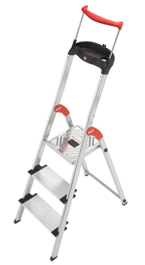Hailo XXR 3 Stufen Aluminium-Sicherheits-Haushaltsleiter