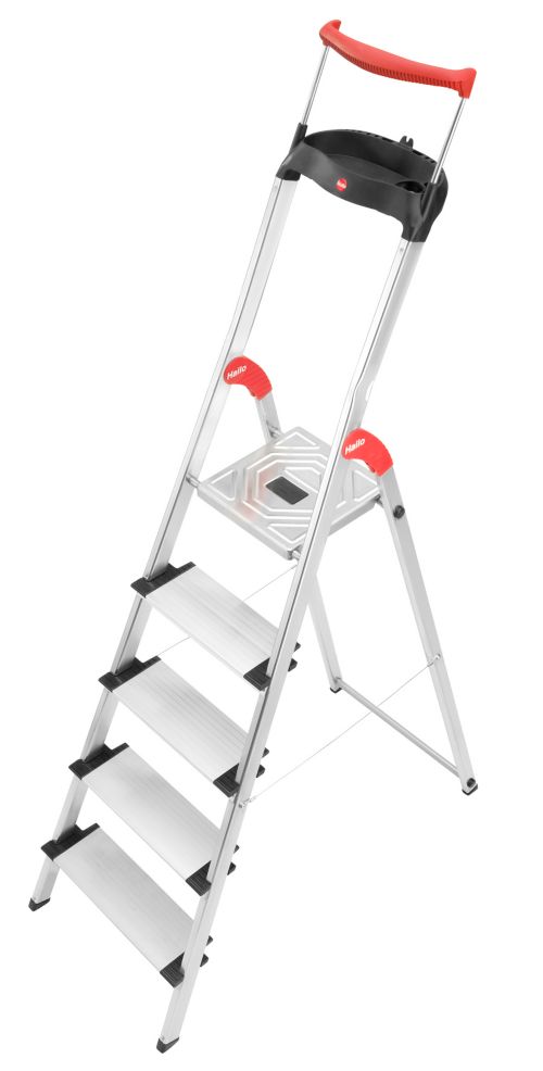 Hailo XXR 5 Stufen Aluminium-Sicherheits-Haushaltsleiter