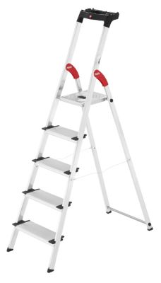 Hailo Profistep XXL Aluminium Sicherheitsleiter 5 Stufen