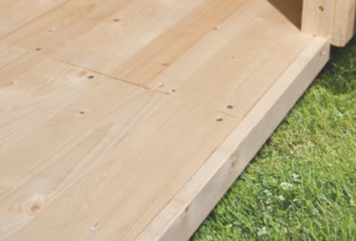 Karibu Boden f&uuml;r Ger&auml;tehaus Rantum naturbelassen Preisvergleich
