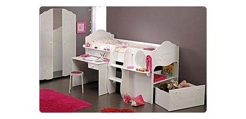 Hochbett Alice 6, mit Schrank
