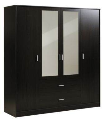 Kleiderschrank Initial/Carla 4-trg., wenge