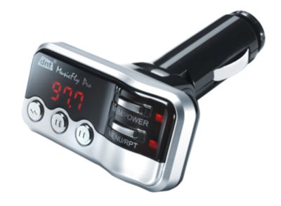 dnt MusicFly Pro - FM Transmitter mit automatischer MusikdatenÃŒbertragung per RDS