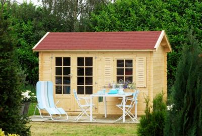 Outdoor Life Blockbohlenhaus Kranich 28 mm, 8,5 m&sup2; Preisvergleich