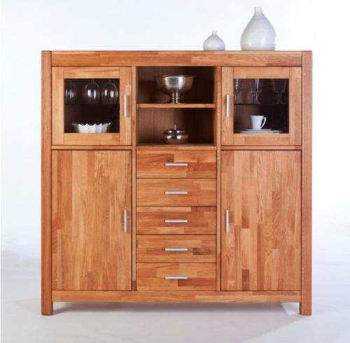 Highboard Nelly - 4 T&uuml;ren, 5 Schubk&auml;sten