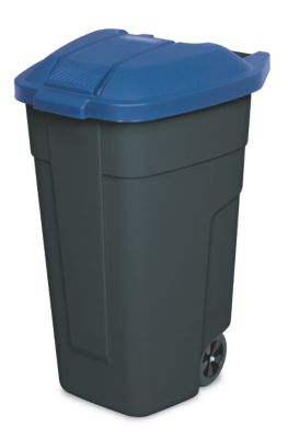 MÃŒlltonne 100 Liter VE: 2 StÃŒck, anthrazit/blau