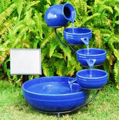 Solar Kaskadenbrunnen aus Keramik Preisvergleich