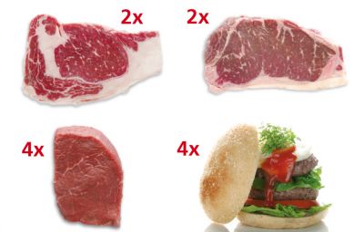 Wagyu Rind Probierpaket ca. 2,6 kg