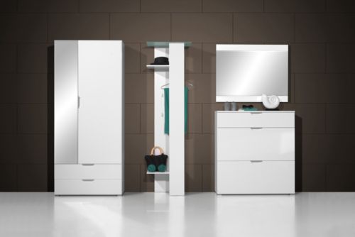 Garderoben-Set Gala 4tlg. - Schuhschrank 100 cm breit