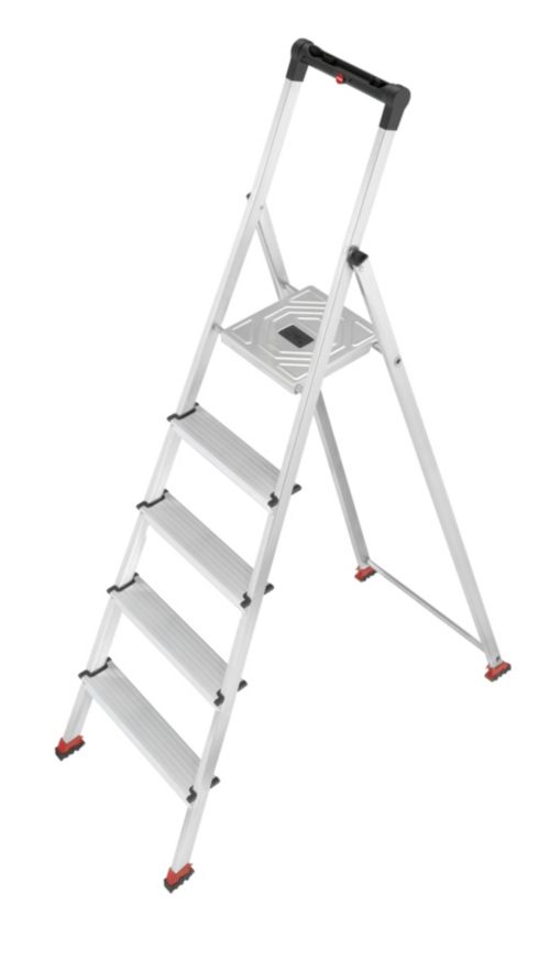 Hailo ParkettLine L65P Haushaltsleiter, 5 Stufen