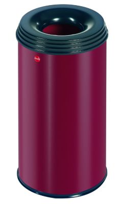 Hailo ProfiLine safe 20, flammenlÃ¶schender Papierkorb, rot