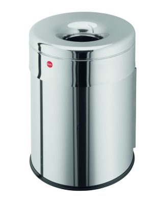 Hailo ProfiLine safe 30, flammenlÃ¶schender Papierkorb, Edelstahl