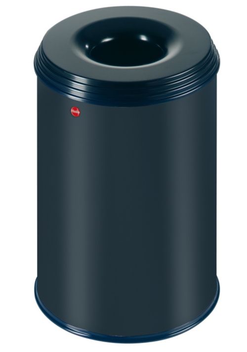 Hailo ProfiLine safe 30, flammenl&ouml;schender Papierkorb, schwarz