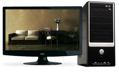 Joy-IT X2-RsY - Multimedia PC mit 55,9cm Monitor ohne Betriebssystem