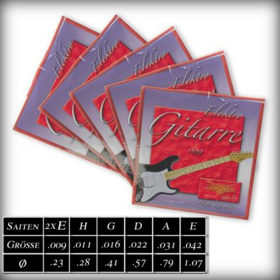 Gitarrensaiten-SÃ€tze fÃŒr E-Gitarre