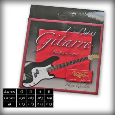Gitarrensaiten-SÃ€tze fÃŒr E-Bass