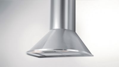 Mebasa Cucina 500 Kaminhaube 60 cm Edelstahl Schirm gerundet