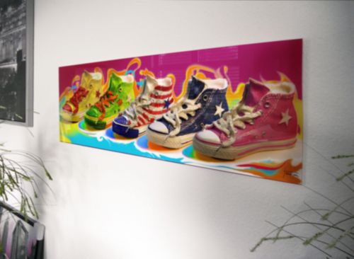 Glasbild Chucks