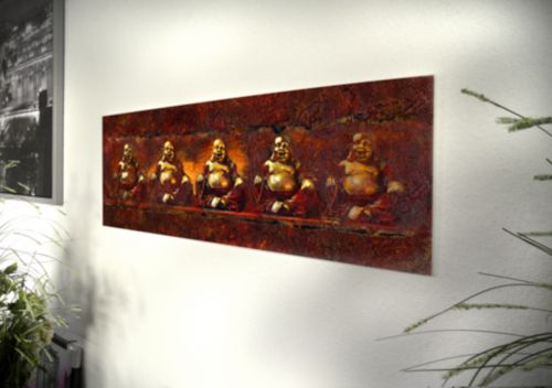 Glasbild Buddha