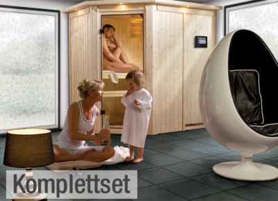 Karibu Carin 68 mm Sauna-Komplettset Eckeinstieg Preisvergleich