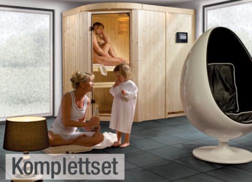 Karibu Lavea 68 mm Sauna-Komplettset Rundeinstieg