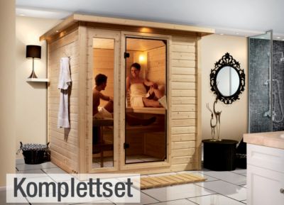 Karibu Mojave 40 mm Sauna-Komplettset Fronteinstieg Preisvergleich