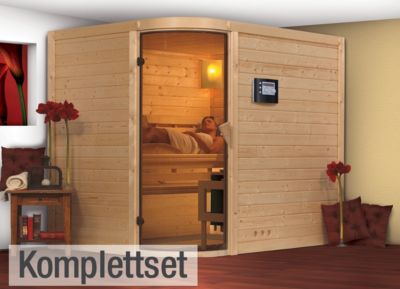 Karibu Tarima 2 40 mm Sauna-Komplettset Rundeinstieg Preisvergleich