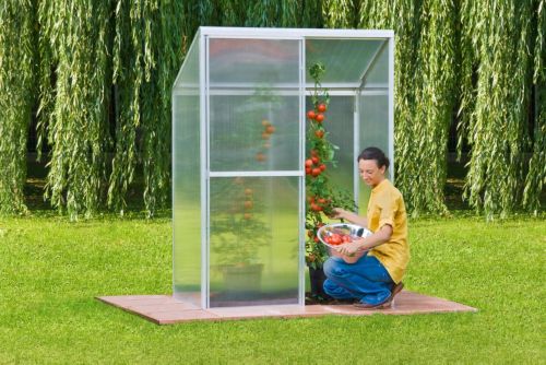 Einhell Tomaten-Gew&auml;chshaus TG 1 - Breite 132 cm mit 2 Schiebet&uuml;ren