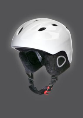 Ski- und Snowboardhelm, weiÃ glanz, GrÃ¶Ãe S/M