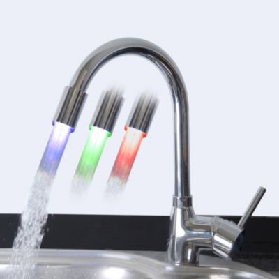SpÃŒltischarmatur mit LED Beleuchtung