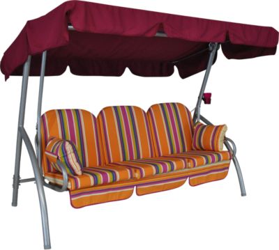 Auflage f&uuml;r Hollywoodschaukel Deluxe 2-tlg. - Design Streifen Preisvergleich