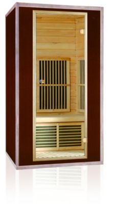 Infrarotkabine Maia 2 mit 5 FlÃ€chenstrahlern 1800 Watt - Hemlock