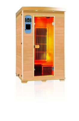 Infrarotkabine Diamant 1 mit 6 FlÃ€chenstrahlern 1890 Watt - Hemlock