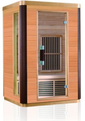 Infrarotkabine Linea 1 mit 5 FlÃ€chenstrahlern 1800 Watt - Hemlock