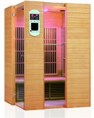 Infrarotkabine Diana mit 7 Infrarot- FlÃ€chenstrahlern 2180 Watt - Hemlock