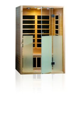 Infrarotkabine Argilla 2 mit 5 FlÃ€chenstrahlern 1400 Watt - Hemlock