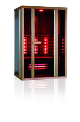 Infrarotkabine Triton mit 6 Rotlichtstrahlern 2200 Watt - Hemlock