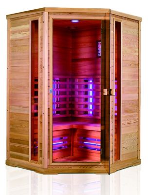 Infrarotkabine Leto 1 mit 6 Rotlichtstrahlern 1820 Watt - Hemlock
